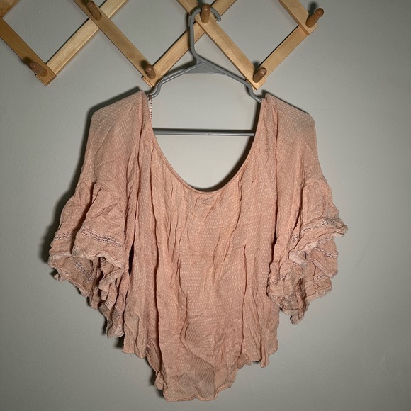 light pink boho zara top - Picture 2 of 3